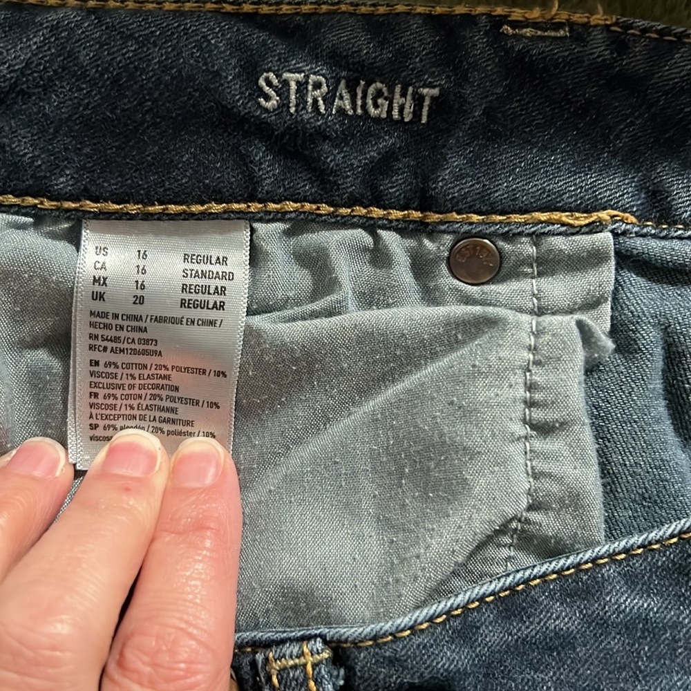American Eagle size 16 regular Straight - Picture 3 of 5